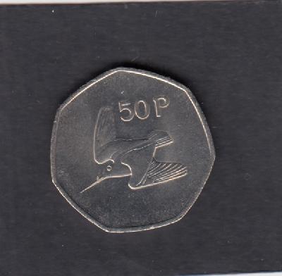 Beschrijving: 50 Pence BIRD   